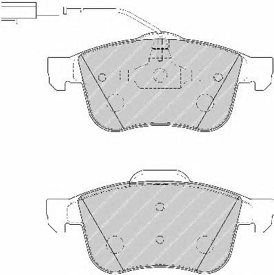 Передние тормозные колодки FDB1805 Ferodo