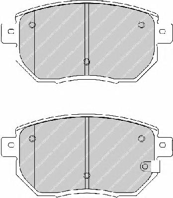 Передние тормозные колодки FDB1786 Ferodo