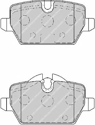 FDB1806 Ferodo sapatas do freio traseiras de disco