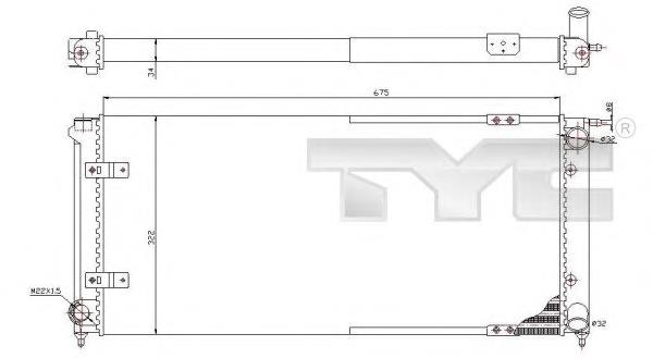 Радиатор 7370059 TYC