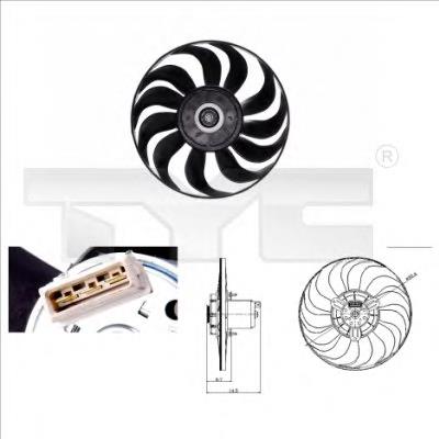 8370019 TYC motor de ventilador do sistema de esfriamento