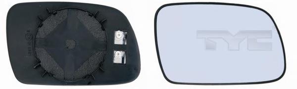 Elemento espelhado do espelho de retrovisão esquerdo 8151GV Peugeot/Citroen