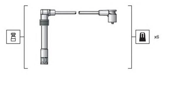 Высоковольтные провода 941318111162 Magneti Marelli