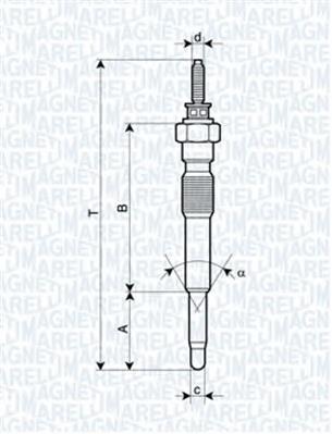 062900068304 Magneti Marelli vela de incandescência