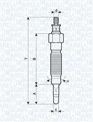 062900064304 Magneti Marelli vela de incandescência