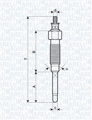 Свечи накала 062900065304 Magneti Marelli