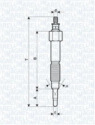 062900093304 Magneti Marelli vela de incandescência