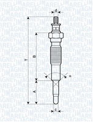 062900094304 Magneti Marelli vela de incandescência