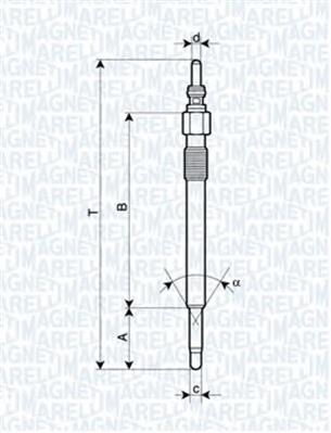 062900050304 Magneti Marelli vela de incandescência