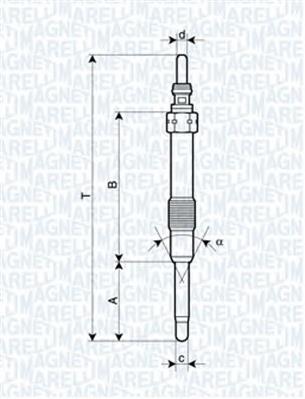 062900053304 Magneti Marelli vela de incandescência