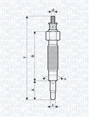 062900037304 Magneti Marelli vela de incandescência