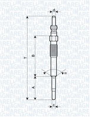 062900080304 Magneti Marelli vela de incandescência