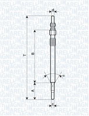 062900047304 Magneti Marelli vela de incandescência