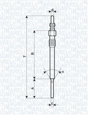 062900090304 Magneti Marelli vela de incandescência