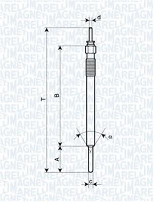 062900088304 Magneti Marelli vela de incandescência