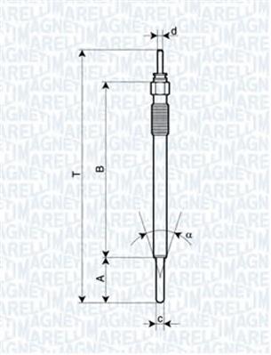 062900091304 Magneti Marelli vela de incandescência