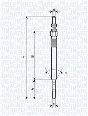 062900029304 Magneti Marelli vela de incandescência