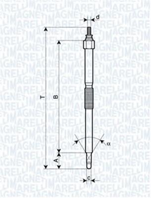 062900054304 Magneti Marelli vela de incandescência