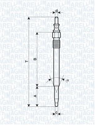 062900052304 Magneti Marelli vela de incandescência