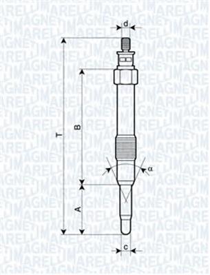 Свечи накала 062900000304 Magneti Marelli