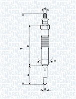 062900017304 Magneti Marelli vela de incandescência