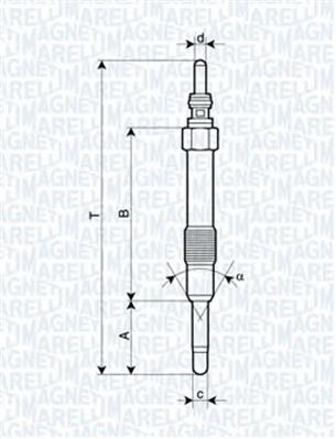 062900014304 Magneti Marelli vela de incandescência