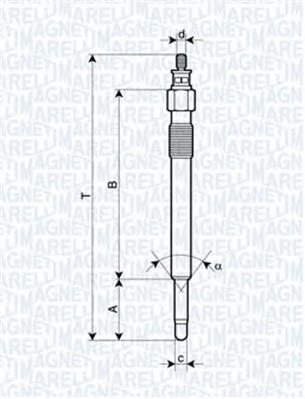 Свечи накала Magneti Marelli 062900020304 цена, от 8.46 USD