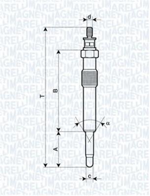 062900018304 Magneti Marelli vela de incandescência