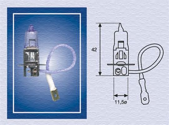 002554100000 Magneti Marelli lâmpada halógena