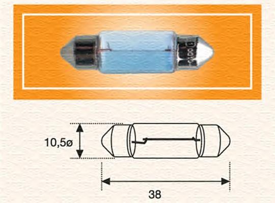 Lâmpada de quebra-luz de iluminação de salão/de cabina 009462100000 Magneti Marelli