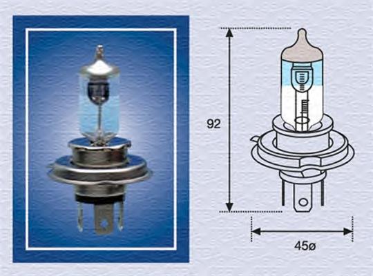 002585100000 Magneti Marelli lâmpada halógena