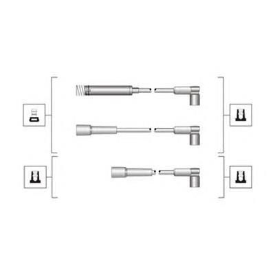 Fios de alta voltagem, kit 941319170072 Magneti Marelli