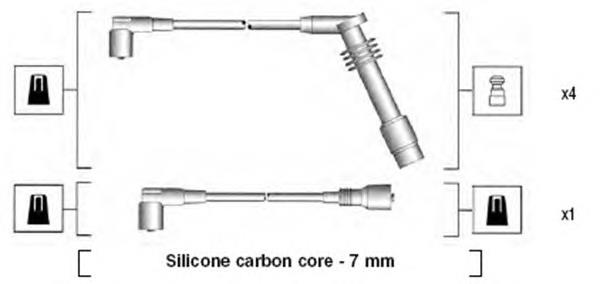 Высоковольтные провода 941125380688 Magneti Marelli