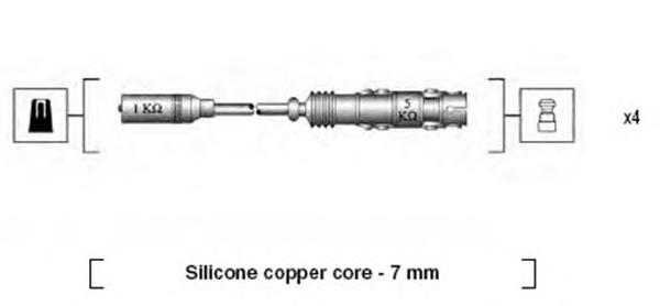 Высоковольтные провода 941175190760 Magneti Marelli