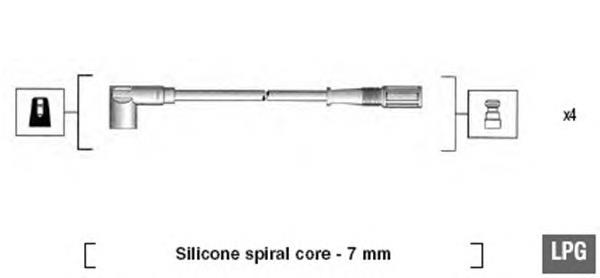 941095130583 Magneti Marelli fios de alta voltagem, kit