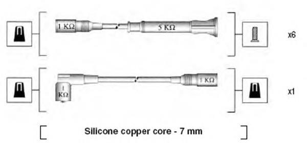 MSK547 Magneti Marelli Провода высоковольтные