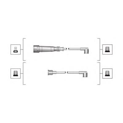 Fios de alta voltagem, kit 941319170003 Magneti Marelli