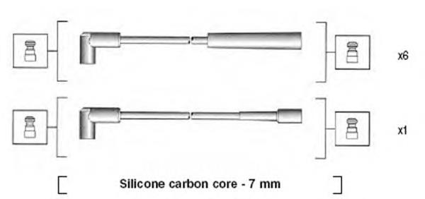 941425010939 Magneti Marelli fios de alta voltagem, kit