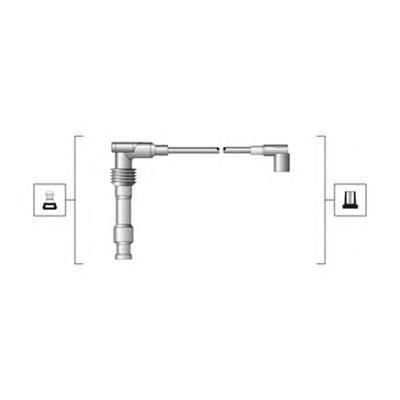 Fios de alta voltagem, kit 941319170015 Magneti Marelli