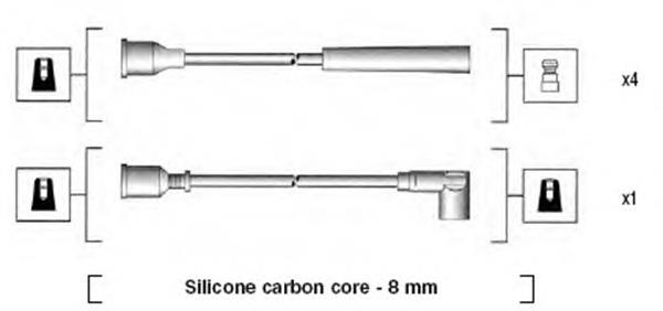 941185050766 Magneti Marelli fios de alta voltagem, kit