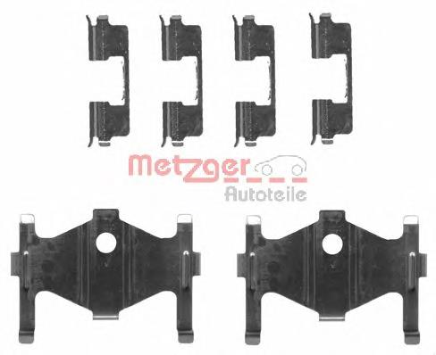 109-1710 Metzger kit de molas de fixação de sapatas de disco traseiras