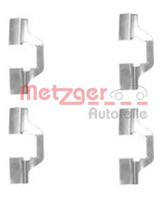 109-1749 Metzger пластина противоскрипная крепления тормозной колодки задней