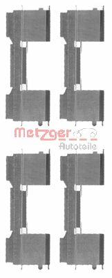 109-1729 Metzger kit de molas de fixação de sapatas de disco dianteiras