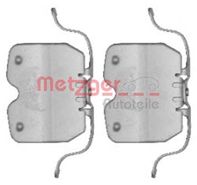 109-1759 Metzger kit de molas de fixação de sapatas de disco dianteiras