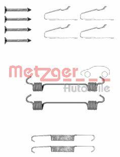 105-0808 Metzger kit de montagem das sapatas traseiras de tambor