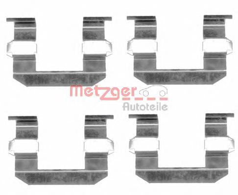 1091645 Metzger kit de molas de fixação de sapatas de disco dianteiras