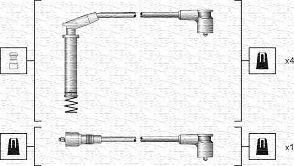 941318111154 Magneti Marelli fios de alta voltagem, kit