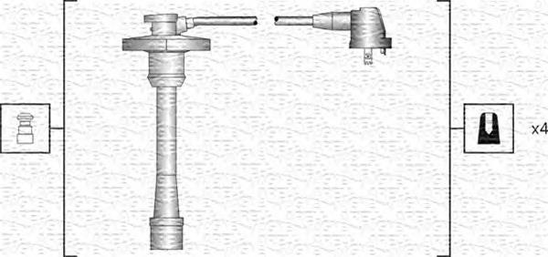 Высоковольтные провода 941318111188 Magneti Marelli