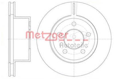 688610 Metzger диск тормозной передний
