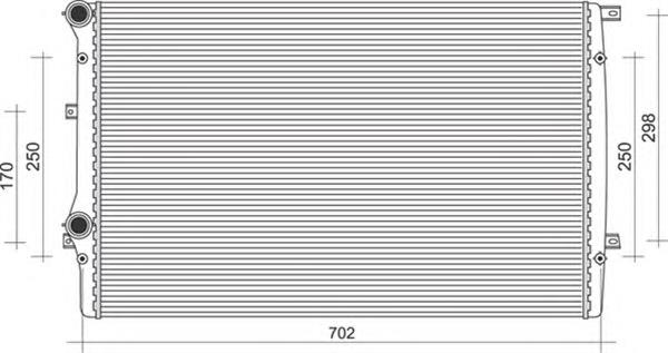 Радиатор охлаждения двигателя дополнительный 350213852000 Magneti Marelli